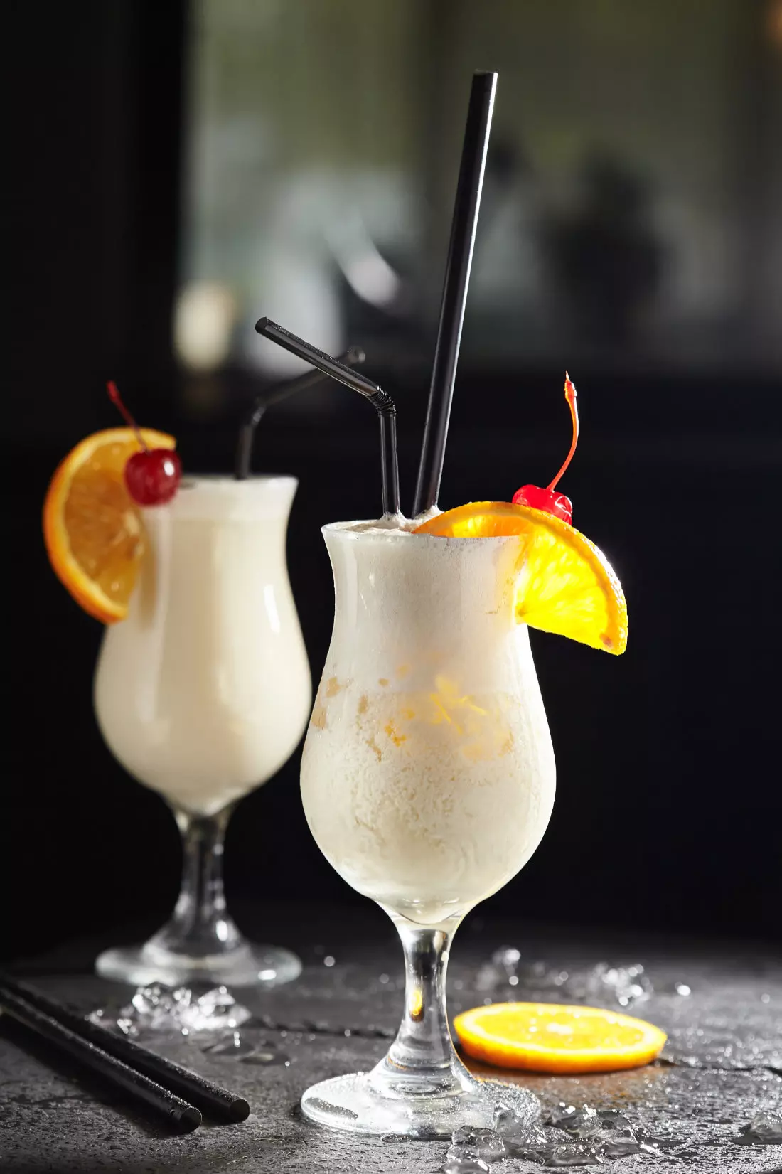 Pina Colada - Cocktail with Cream, Pineapple Juice and Rum